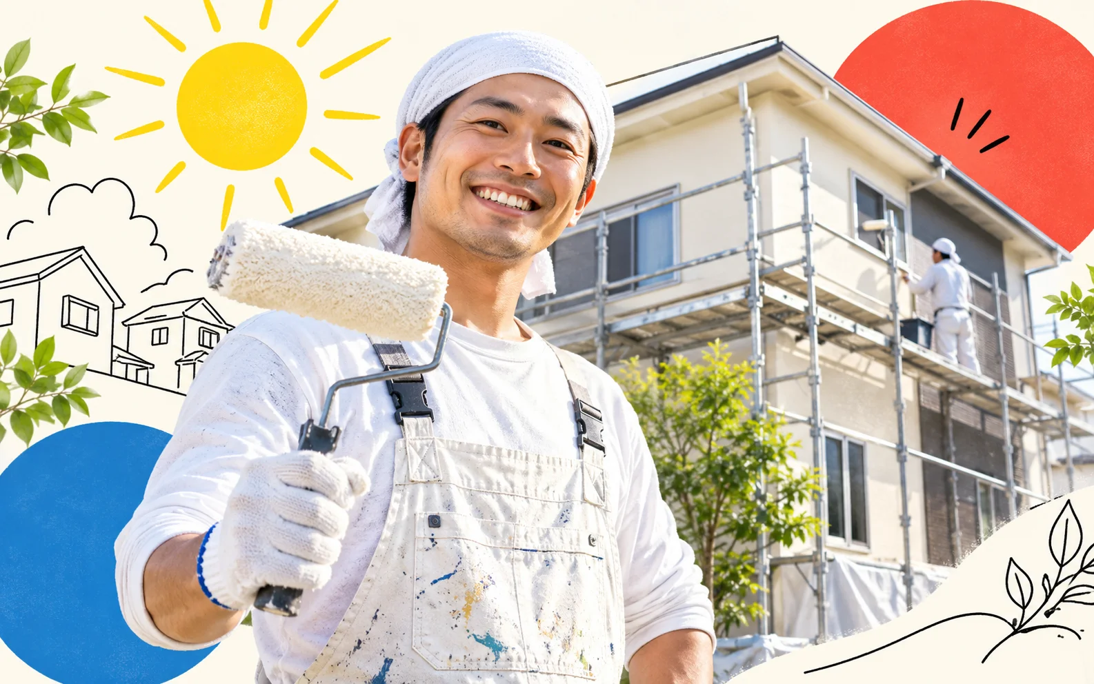 色が戻る落書き線・明るい施工会社（見本027のカラー版）の紹介画像